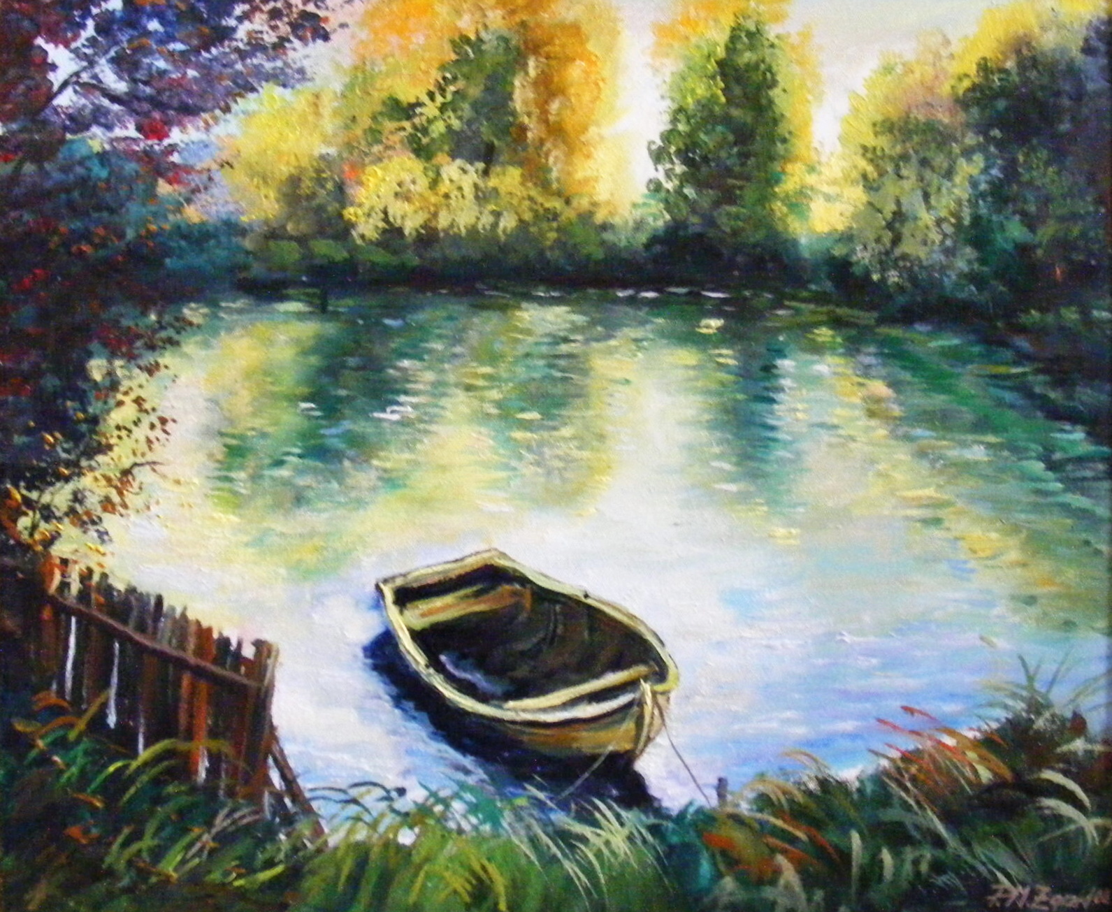 Na rybníce 40 x 48,5 cm