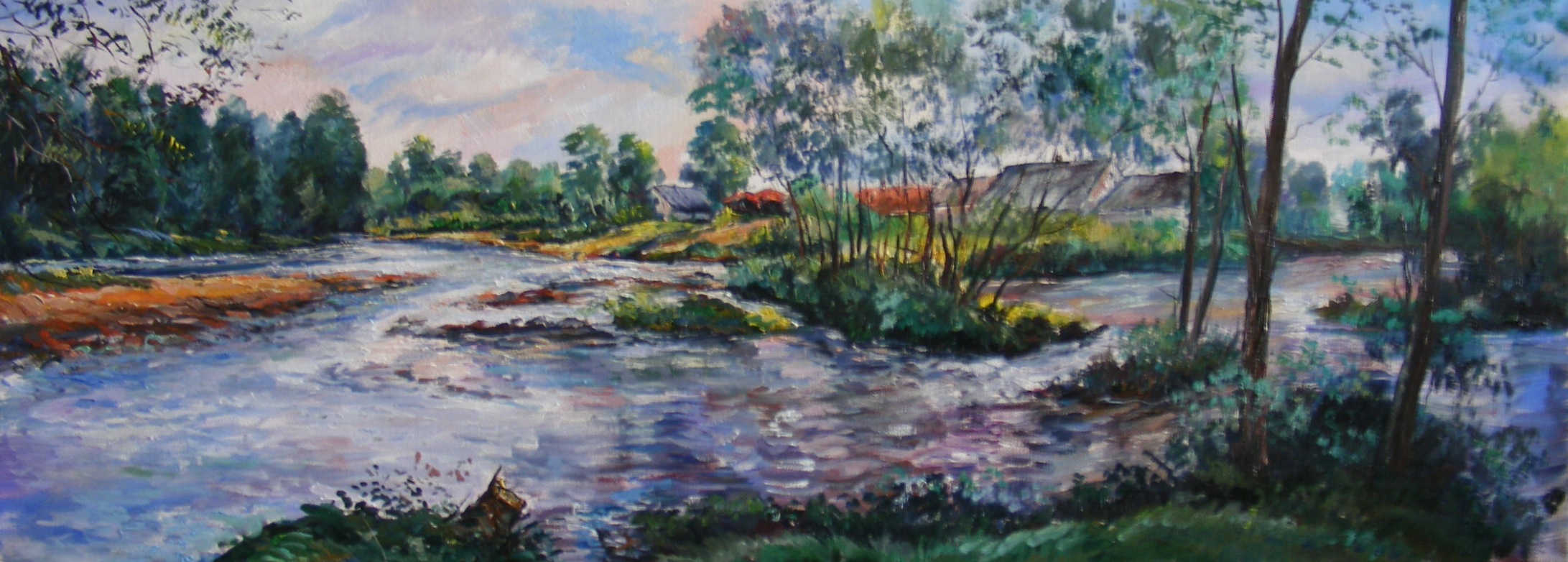 Ohře u Labiny 98 x 36 cm